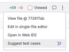 ’Suggest test cases’ 실행 화면. 출처=GitLab