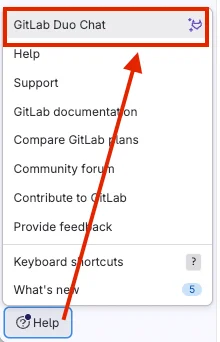 GitLab Duo Chat 실행 전 화면. 출처=GitLab