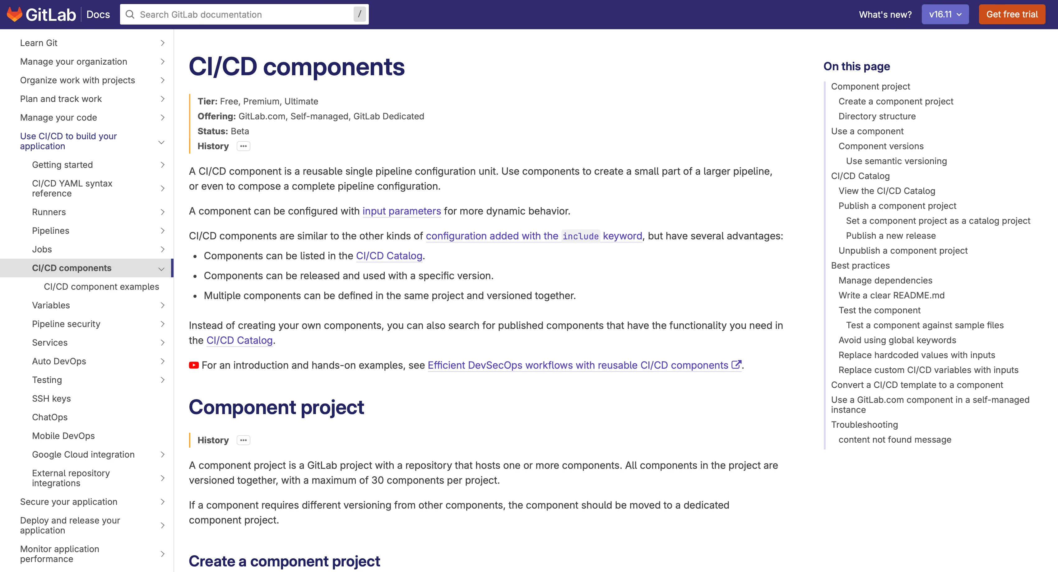 GitLab 공식 기술 문서 원문 페이지. 출처=GitLab