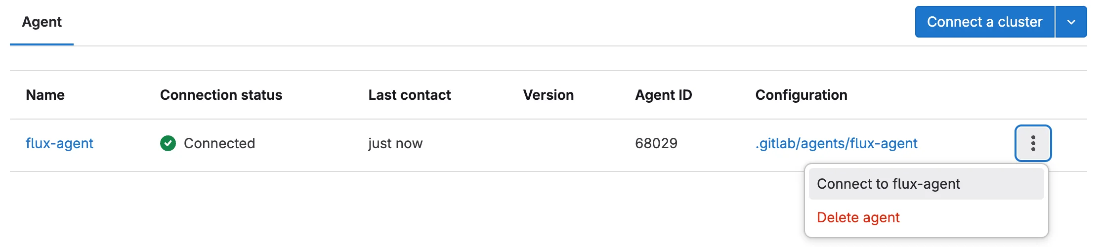 GitLab 클러스터 연결 기능 화면. 출처=GitLab