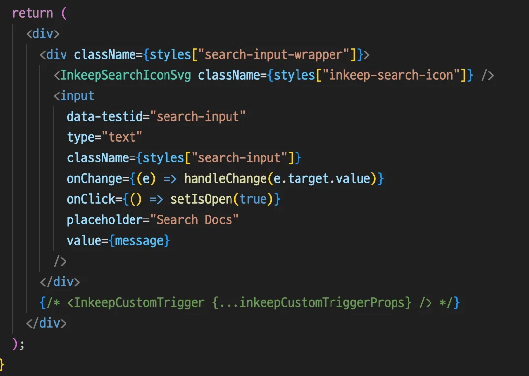 문제가 된 코드를 주석 처리한 내용