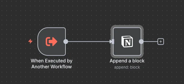 Notion 페이지 본문 등록 서브 워크플로