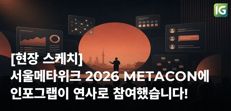 [현장 스케치] 서울메타위크 2026 METACON에 인포그랩이 연사로 참여했습니다!