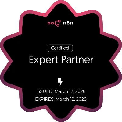 n8n expert partner badge