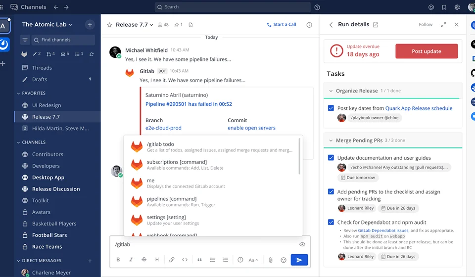 채팅에서 바로 DevOps를