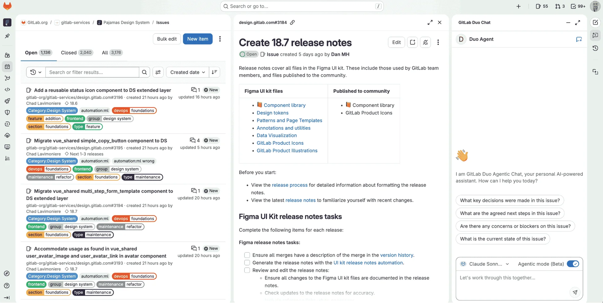 새로운 GitLab UI. 출처=GitLab